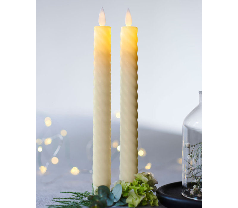 Sirius Sara Krone Wave candle 2 pieces H25cm