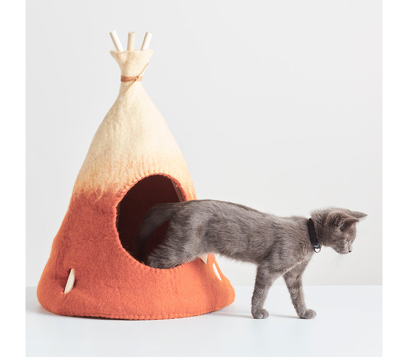 Aveva Tipi, terracotta, 100% wool