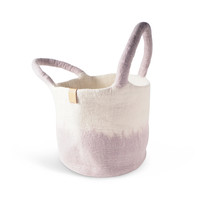 Aveva Wool basket, large, lavender, 100% wool