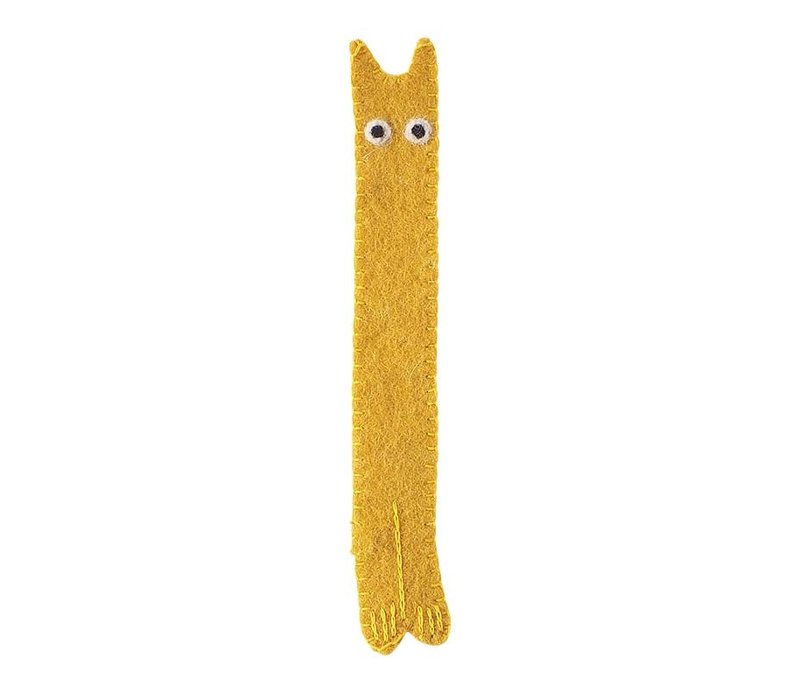 Aveva The Curious Bookmark, ochre, 100% wool