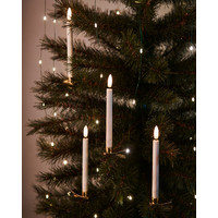 Sirius Sille Calendar Candle Christmas Trees 10 pcs set White