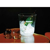 Italesse Seau à glace Tonic rafraîchisseur à vin en acrylique avec éclairage LED Ø 35,5cm H 24cm