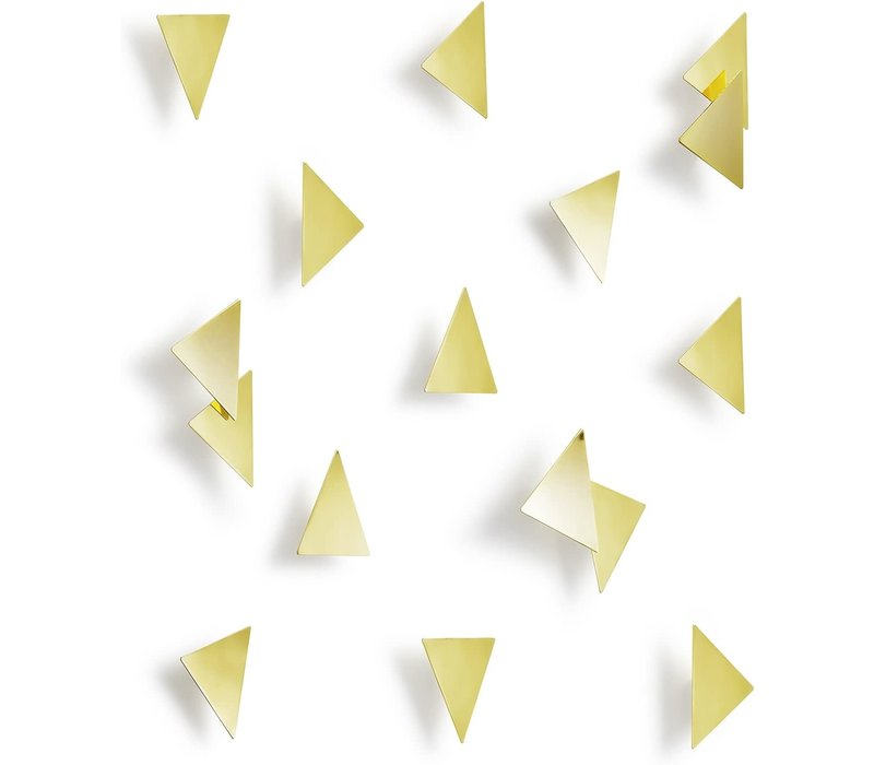 Umbra Confetti Triangles 16pcs Brass-Gold