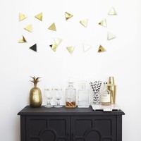 Umbra Confetti Triangles 16pcs Brass-Gold