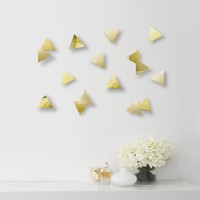 Umbra Confetti Triangles 16pcs Brass-Gold