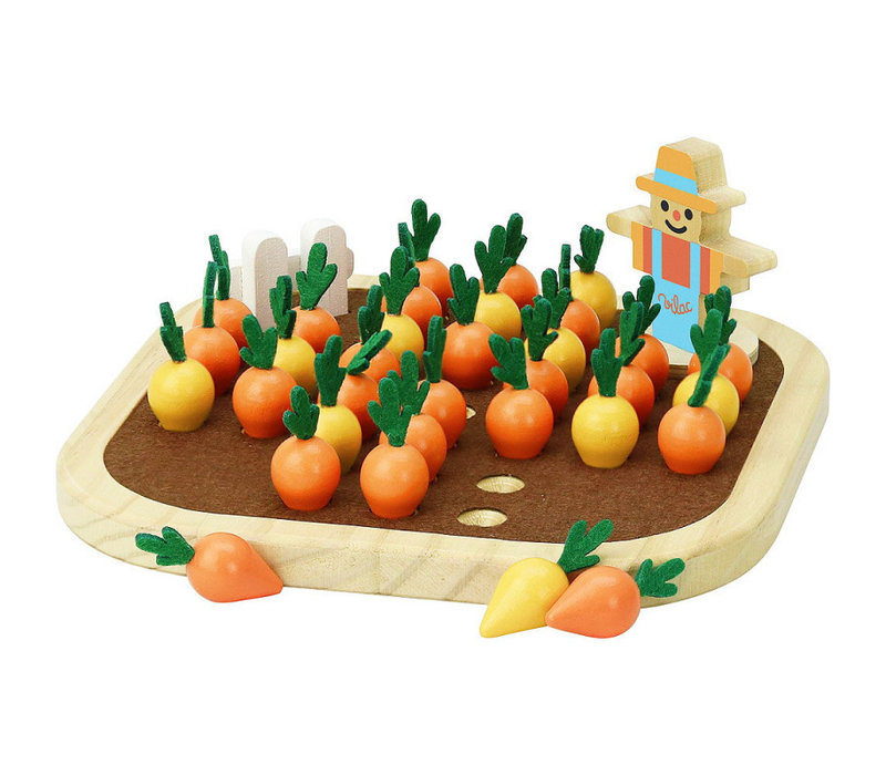 Vilac Wooden Solitaire Vegetable Garden