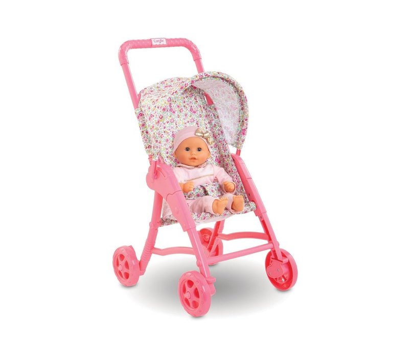 Corolle Mon Premier Poupon Doll Buggy Floral