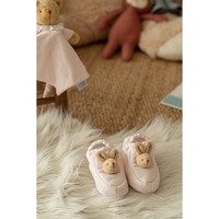 Trousselier Chaussons Lapin 0-2 ans Coton Bio Rose Poudré