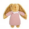 Trousselier Trousselier Lapin Nid d'Ange Doudou Musical Coton Bio Vieux Rose 25Cm