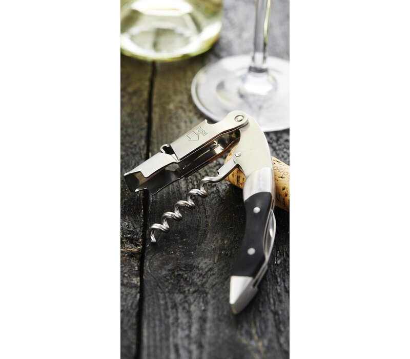 Point-Virgule Waiter's Knife/Corkscrew 'Prestige' Black Wood
