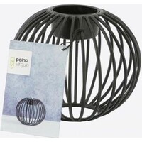 Point-Virgule Wire Porte-bougie Noir S