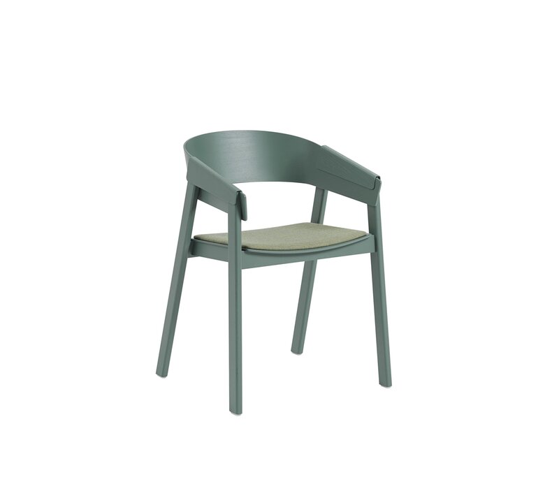 Muuto Cover Armchair met groene bekleding (Remix 933)