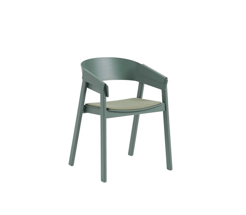 Muuto Cover Armchair with Upholstery Green (Remix 933)