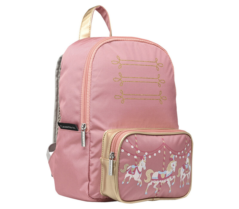 Caramel & Cie Back to School Small Backpack Carrousel