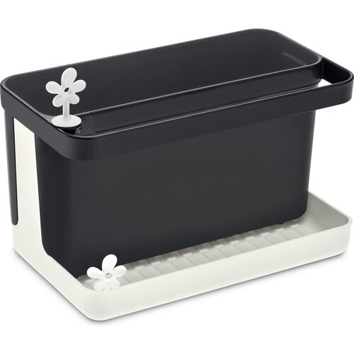 Koziol Countertop Sink Organizer Park It – Black/White 