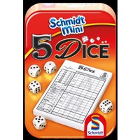 Schmidt Mini Dice Game 5 Dice in a tin (Yatzee)