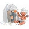 Llorens Llorens Pop 26 cm – Pasgeboren jongen Bebito realistische baby met volledig vinyl lichaam