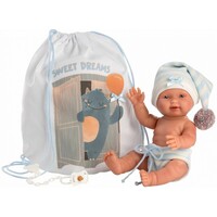 Llorens Doll 26 cm – Newborn boy Bebito realistic baby with full vinyl body