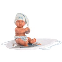 Llorens Pop 26 cm – Pasgeboren jongen Bebito realistische baby met volledig vinyl lichaam