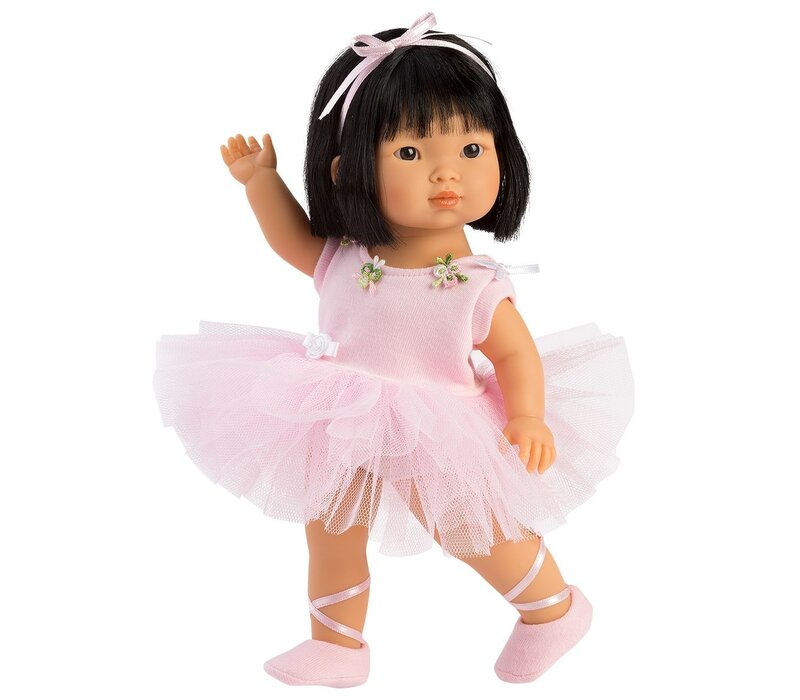 Llorens Doll 28 cm – Lu Ballerina - realistic doll with full vinyl body