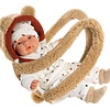 Llorens Llorens Doll 38 cm – Joel crying doll with a fur carrier