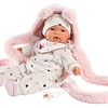 Llorens Llorens Doll 38 cm – Joelle crying doll with a fur carrier