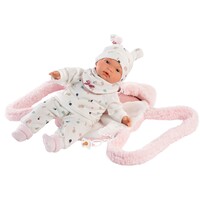 Llorens Doll 38 cm – Joelle crying doll with a fur carrier