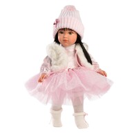 Llorens pop 35 cm – Greta in roze tutujurk en vest