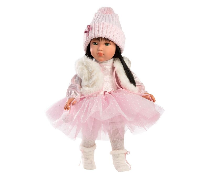 Llorens Doll 35 cm – Greta in pink tutu dress and vest