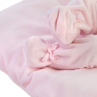 Llorens Poupée 35 cm - Poupée Bimba sur un oreiller rose