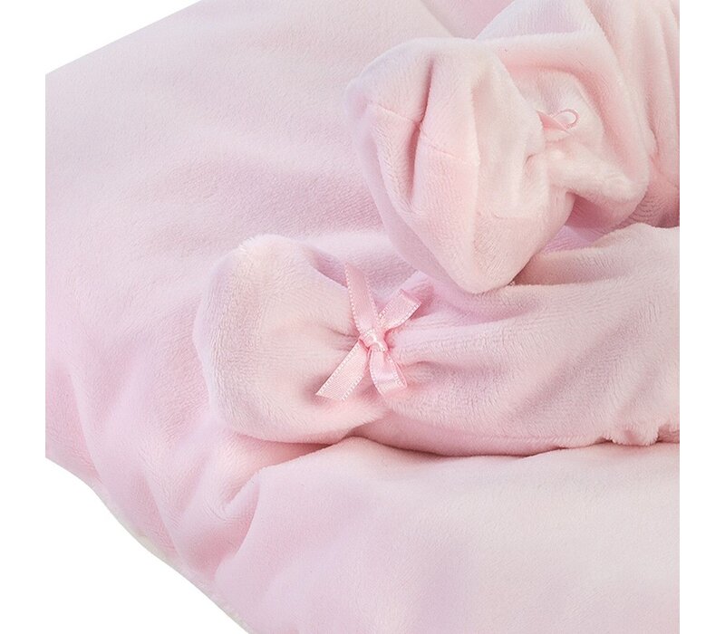 Llorens Doll 35 cm - Baby doll Bimba on a pink pillow