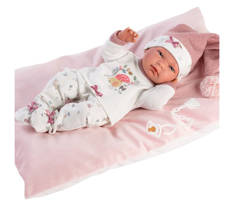 Llorens Doll 40 cm – Newborn Nica with mushroom pajamas