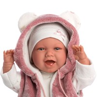 Llorens Doll 42 cm – Mimi Laughing baby doll with pink jacket