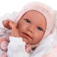 Llorens pop 42 cm – Mimi huilende baby met wieg