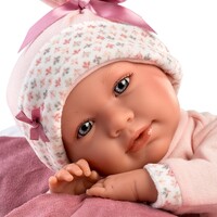 Poupée Llorens 42 cm – Bébé Mimi – Nouveau-né qui pleure avec porte-bébé