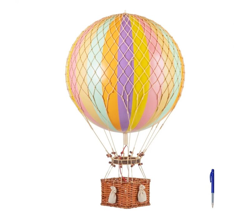 Authentic Models Hot air Balloon Jules Verne Rainbow Pastel 42 cm