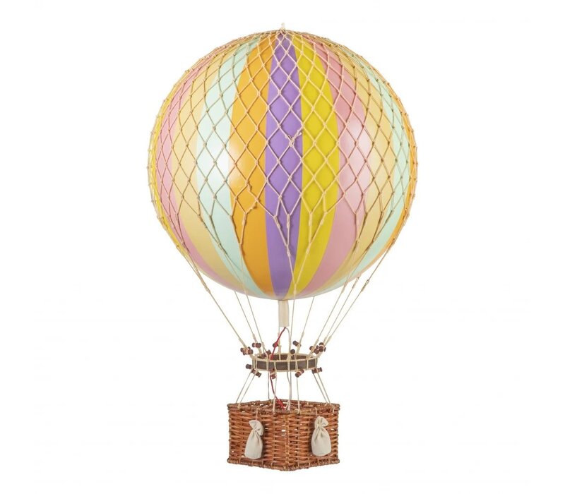 Authentic Models Hot air Balloon Jules Verne Rainbow Pastel 42 cm