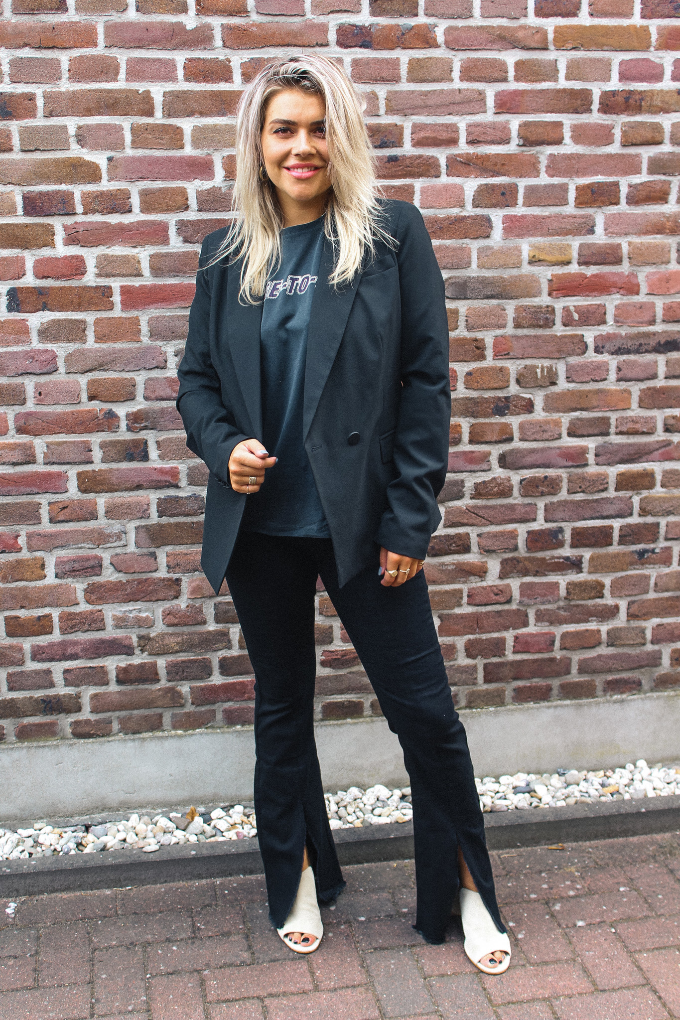 Homage Double Breasted Blazer Black Homage Double Breasted Blazer Black