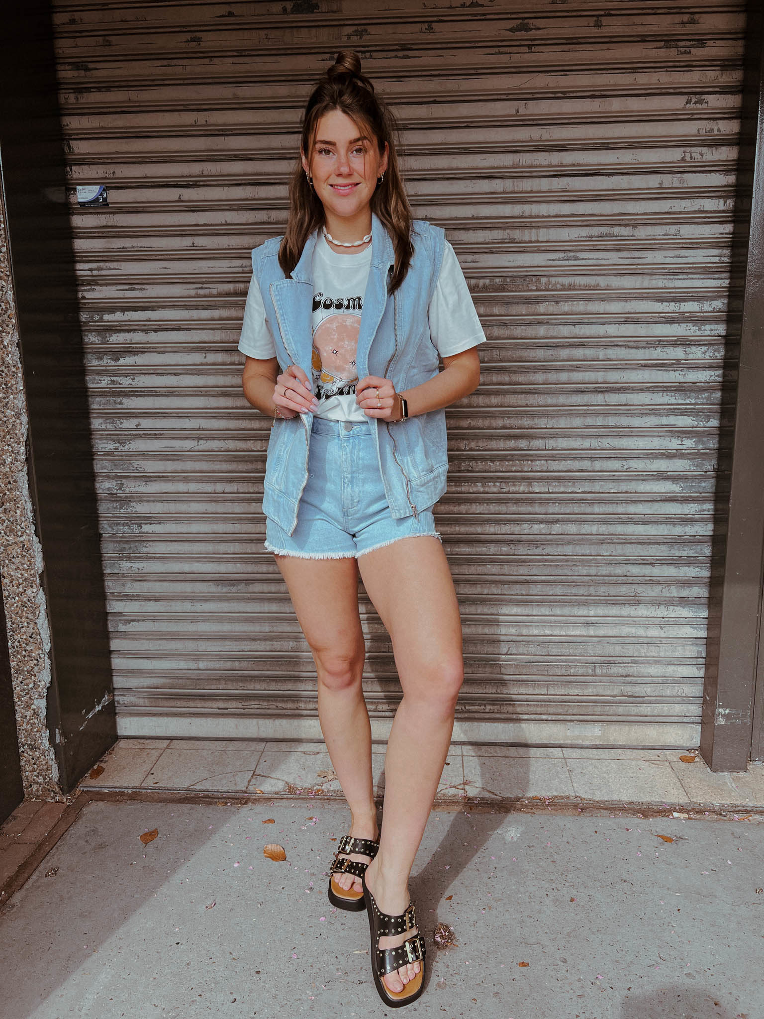 Homage - Strapped Denim Short Light 