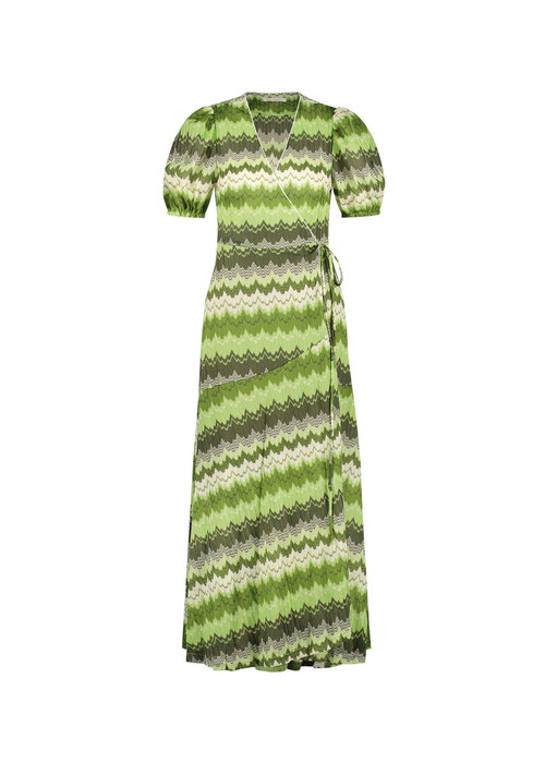 Freebird Freebird - Dress Belia Zigzag Crochet Pop Green