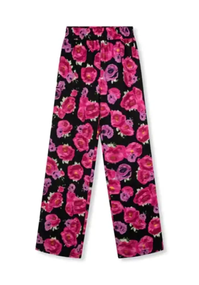 Refined Department - Ladies Knitted Wide Pants Nova Flower