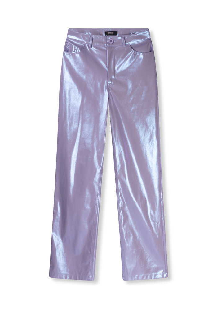 Refined Department - Ladies Woven Metallic Jeans Elise Lilac