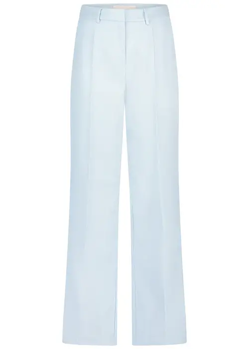 Freebird Freebird - Lolani Ice Blue Shiny Boucle Pants