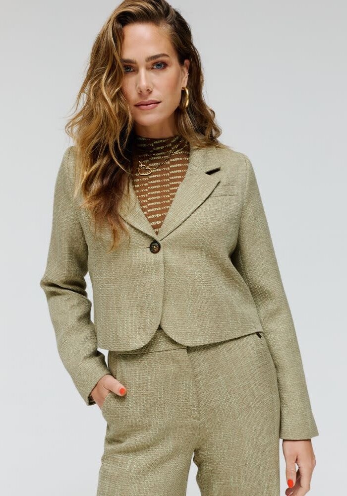 Harper & Yve - Lara Blazer Matcha Melange