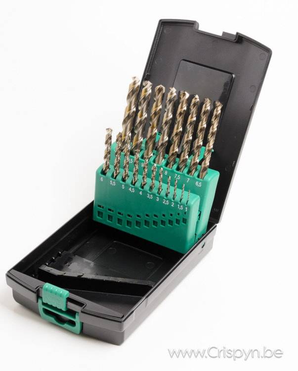 HSSCobalt borenset 1 10 mm per 0.5 mm Machines Crispyn