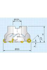 Soba Vlakfrees PDOF06322 - 63 mm