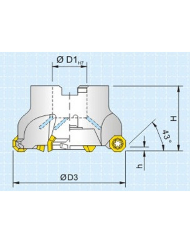 Soba Vlakfrees PDOF06322 - 63 mm