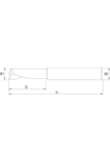 Phantom VHM aluminiumfrees (1 lip) 2x50x8x2 MM