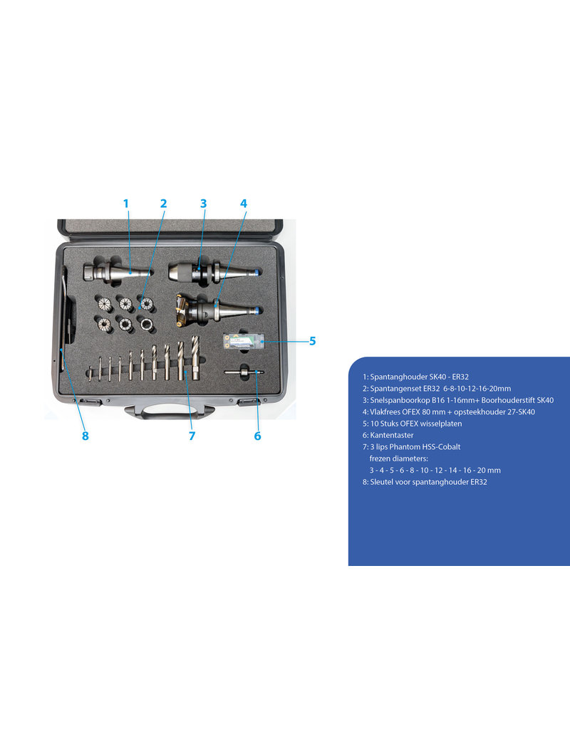 Crispyn Set freesgereedschapSK40