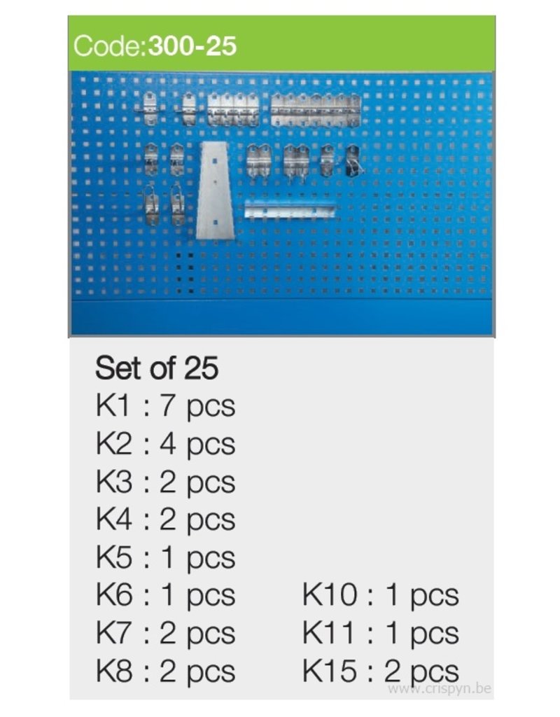 Kocel Hakenset 25 delig